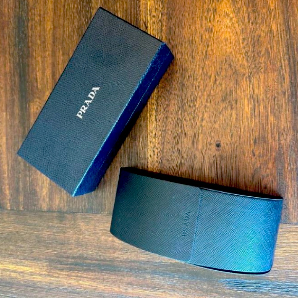 Authentic Prada eyeglasses case & box